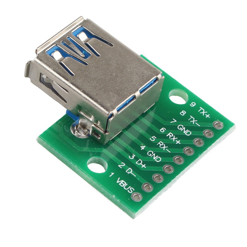 HALJIA 2 USB 3.0 to DIP 2.54mm 9pin female PCB