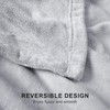 EHEYCIGA Fleece Blanket Silver Grey Throws for Sofas Fluffy Warm