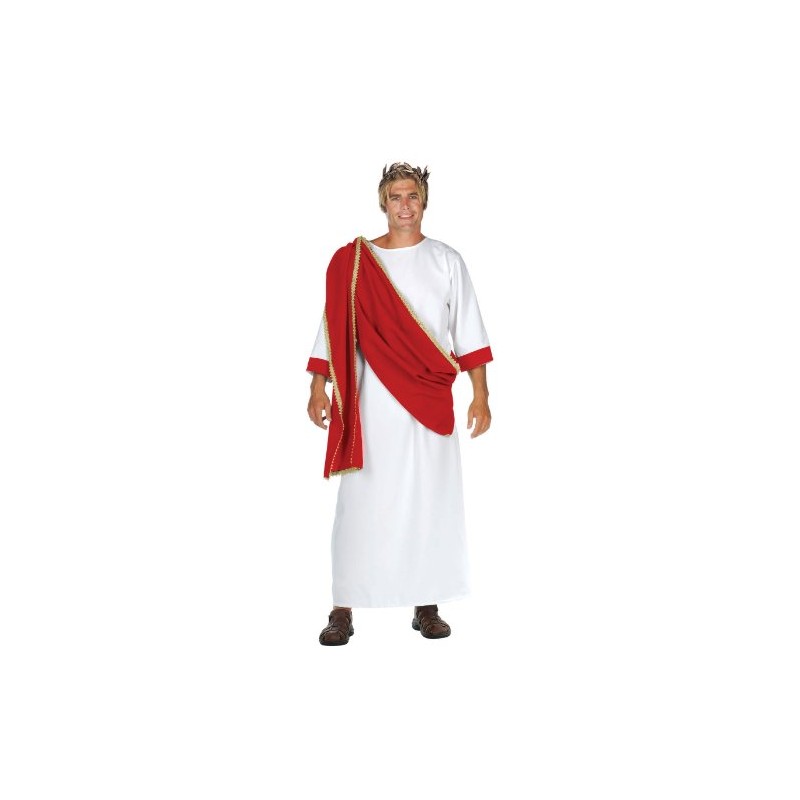 RG Costumes Men's One Size Caesar The, White/Red