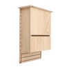 Wooden Bat House for Outdoors, 11.8in Roosting Double Chamber Box