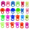 KIMOBER 24PCS Light Up Rings,Assorted Glow In The Dark Silicone