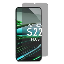 ANBAC Privacy Screen Protector for Galaxy S22 Plus - Blue Light Blocking Film 6.6" with Alignment Tool Kit [1 Pack] - Support Fingerprint Unlock/Cell Phone Private Scratch Resistant Tempered Film