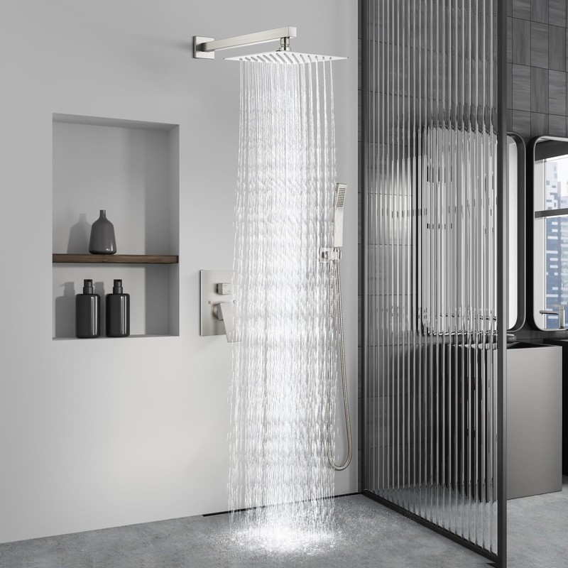 Aolemi Shower Faucet Set Rain Shower System with Handheld Spray