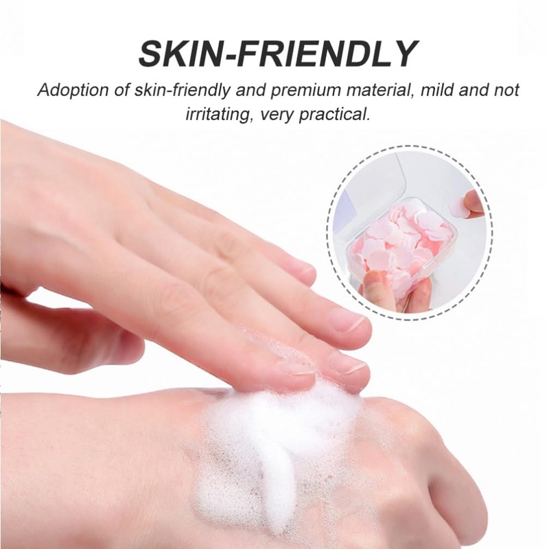 Healeved 16 Boxes of Portable Travelling Soap Flakes Outdoor Hand