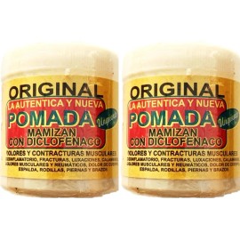 Pomada Mamizan Para Alivio, Calambres, Golpes, Rodilla 2 Pzs