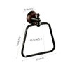 Oil Rubble Bronze Brass Bath Trapezoidal Towel Ring Towel Holder,