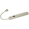 Topzone T-Type Style 06-TZN7896 6 Outlet Power Strip (White, 1.5