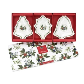 Portmeirion Holly and Ivy Dishes, Set of 3