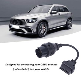 OBD2 Diagnose Adapter, OBDII Adapterkabel 38Pin auf 16Pin für OBD Diagnosegerät, OBD2 Diagnose Kabel für 38 Pin Anschluss, OBD2 38-polig auf 16-polig Verlängerung konvertierung Car Extension Adapter