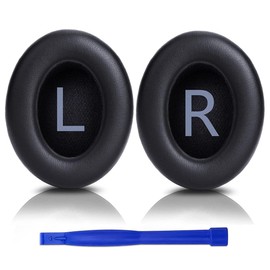 1 Paar Ersatz Ohrpolster für Bose 700 (NC700), Premium Ersatzpolster für Bose 700 und Bose NC700 Kopfhörer, Ersatz Ohrkissen Over-Ear Headphones, Schwarz