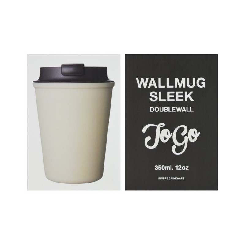 Rivers Plastic Wall Mug, Sleek, Beige