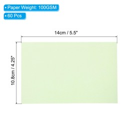 PATIKIL 60 Sheets of Parchment Paper 4.25 x 5.5, Parchment Paper, Printable Tracing Paper, 100 GSM Coloured for Invitations, Laser Inkjet Printing, Card Making, Crafts, Green
