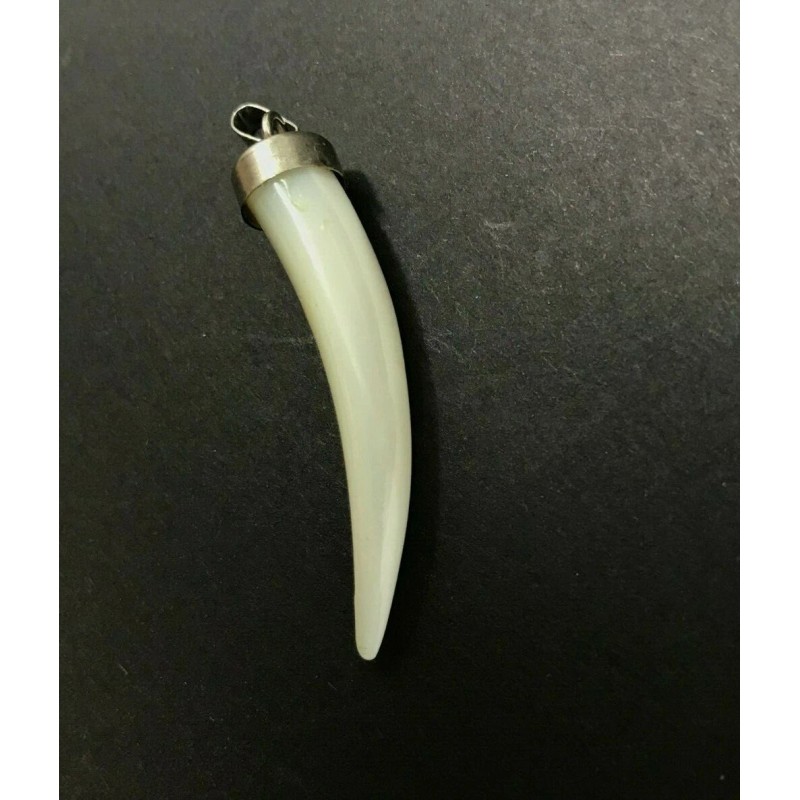 Trendy Shiny White Horn Pendant