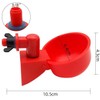 3Pcs Automatic Poultry Waterer 3/8 Inch Thread Filling Waterer Cups