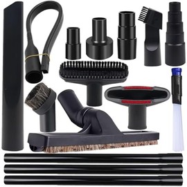 IN VACUUM 15 Pcs Universal Vacuum Attachments & Brushes for Shop Vac Accessories - 2 1/2" to 1 1/4" Hose Adapter for Shop Vac, 1 7/8" to 1" Vacuum Hose Adapter, 1 1/4" Shop Vacuum Cleaner Attachments
