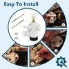 BOVZOR RV Toilet Water Valve Replacement Kit - Durable Anti-Leak