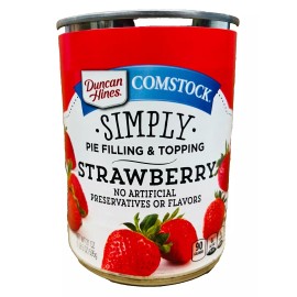 Comstock Duncan Hines Comstock Simply Strawberry Pie Filling or Topping 21 oz