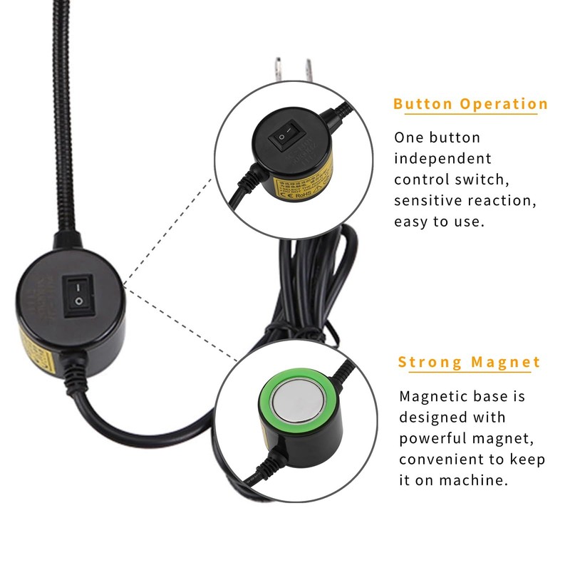 VINGVO LED Sewing Machine Light, 30 LEDs Flexible Work Light