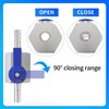 ChillWaves 304 Stainless Steel Mini Ball Valve, Shut Off Switch