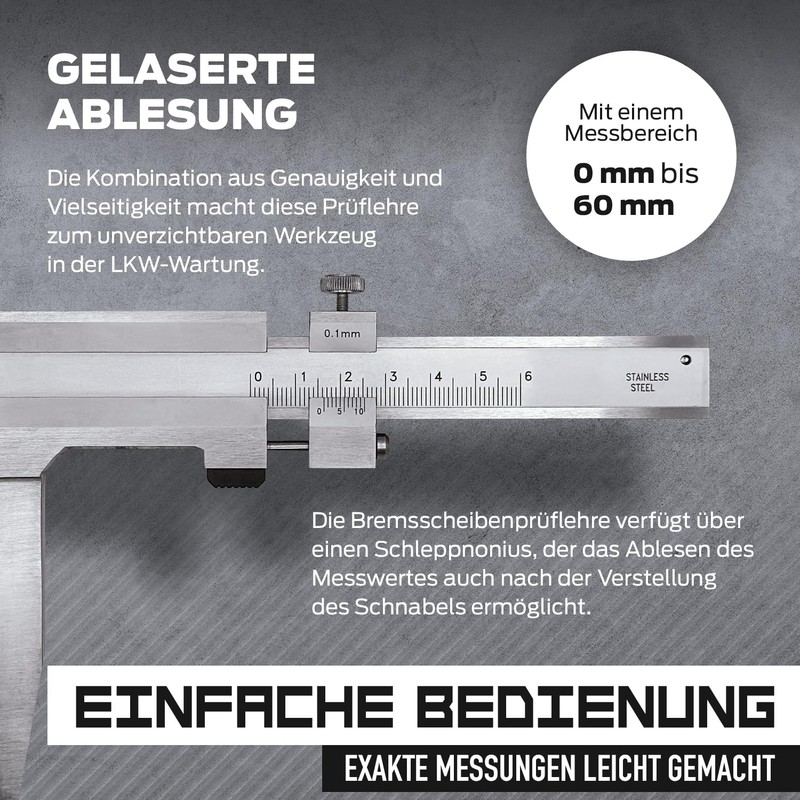 MIB Brake Disc Caliper Precise Brake Disc Test Gauge 80