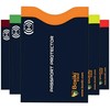 RFID Blocking Passport Sleeves (5-PCS) – Color-Coded Travel Organizers for