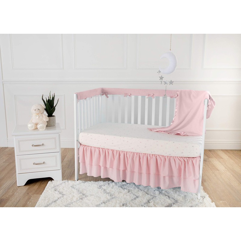 TLCare Fleece Blanket with Satin Trim, Pink, 2", for Girls