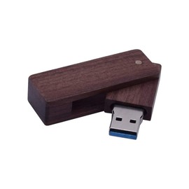 UFARID USB Sticks 16 GB / 32 GB / 64 GB / 128 GB Wooden USB Memory Stick USB Flash Drive Wood USB 3.0 Thumb Drive with Wooden Box (64 GB, Carbonised Wood)