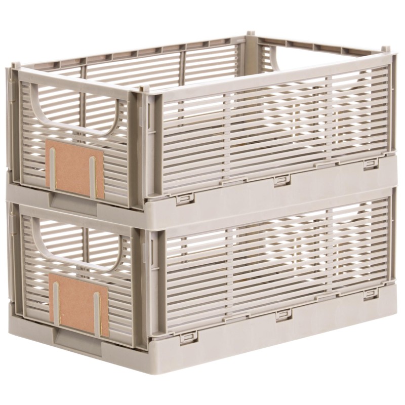 Brandsseller Foldable Folding Box S Set of 2 Sturdy Shopping