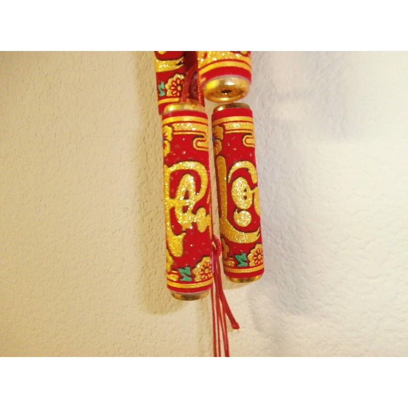 Vietnamese New Year Decorative Plastic Hanging Firecracker 40 inch Long