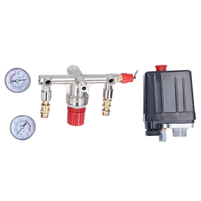Air Compressor Pressure Regulator, Air Compressor Switch with 2 Valve
