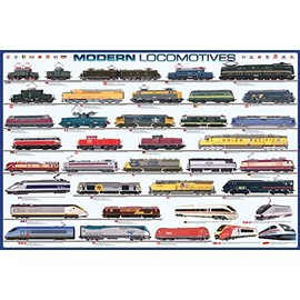 EuroGraphics Modern Locomotives Poster 24 x 36