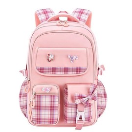 YTAIK Buy Girls Backpack, Lightweight Pink Bookbag Backpack Kawaii School Backpack Backpack for Middle High School (Pink)