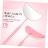 jojofuny 2pcs Handheld Eyelash Extension Mirrors Half-Moon Design for Professional