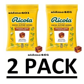 Ricola 2 PACK - Ricola Original Natural Herb Cough Drops 105 ct (Total 210) FREE SHIP!!