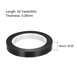 MECCANIXITY Graphic Tape Whiteboard Tape Self Adhesive Chart Line Tape Grid Marking Tapes Art Artist Tape, 9/16 Inch x 55 Yards