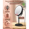 Benbilry Lighted Makeup Mirror with 10X Magnification & 3 Color