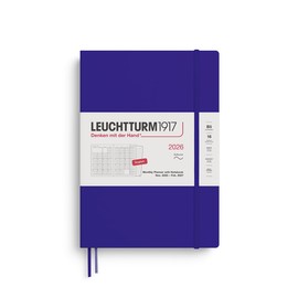 LEUCHTTURM1917 372789 Monthly Planner & Notebook Composition (B5) 2026, 16 Months, Softcover, Ink, English