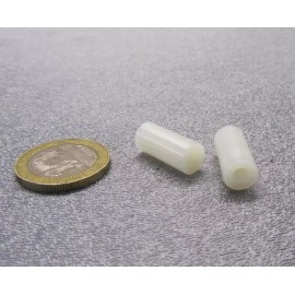 Unbranded Nylon 66 Spacer, Natural, NO.6 Screw, 5/16" OD x .140" ID x 5/8" Length, 100pc