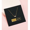 BLANK SLATE Dainty Adjustable Mini Stud Rhinestone Necklace 18k Gold