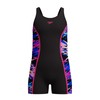 Speedo Hyperboom Splice Muscleback Costume da Bagno per Bambina, Nero,