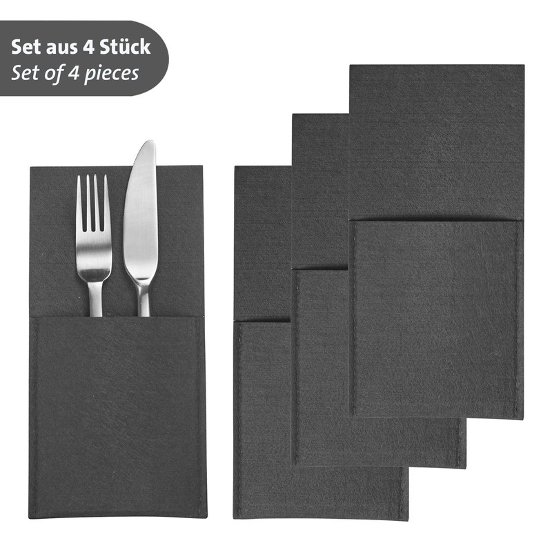 Westmark Cozy Cutlery Bags - Set of 4 Cutlery Holders,