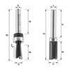 ENT 09043 2-Piece Milling Cutter Set for Metric ENT Milling