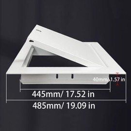 Lockable Steel Access Panel Door Reinforced Metal Access Panel - Drywall Ceiling/Attic Door - Solves Fragile Panels (18-18in)