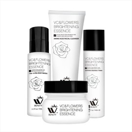 WBM Skincare Beauty Kit -Facial Cleanser & Facial Moisturizer for Sensitive Skin, Witch Hazel Facial Toner with Aloe Vera Formula, Anti-Aging Night Cream for Daily Cleansing & Refreshing Skin