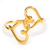 STORYJEWELLERY Heart Rings for Women, 925 Sterling Silver Gold Plated