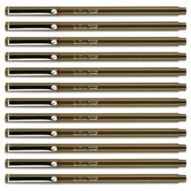 Marvy Uchida Bulk Buy Le Pen .03mm Point Open Stock-Brown (12-Pack)
