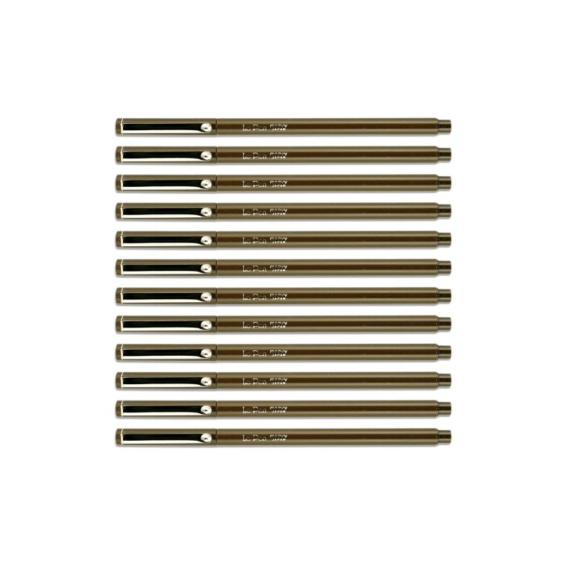 Marvy Uchida Bulk Buy Le Pen .03mm Point Open Stock-Brown