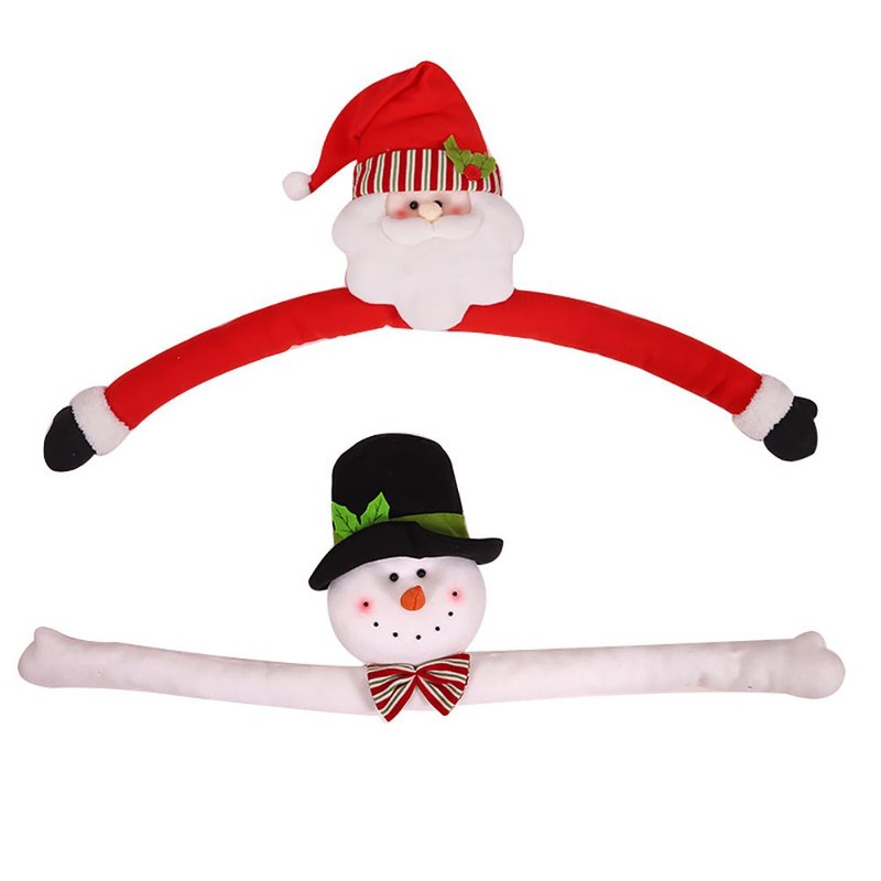 Plush Santa Claus Snowman Topper Hugging Tree Topper for Christmas
