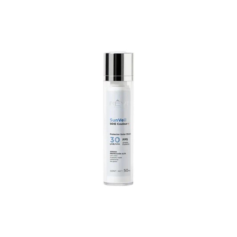 Reve Protector Solar Mineral Sunveil Soie Couleur 30fps 50ml