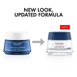 Vichy Liftactiv Supreme Crema Facial de noche Anti-Edad, para Todo Tipo de Piel con Ramnosa al 5% y Vitamina C, Reduce Arrugas y Aporta Firmeza Integr
